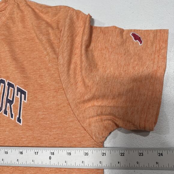 Kennebunkport Spell Out Mens Orange T-Shirt Size L Short Sleeve Tee by League - Picture 6 of 9